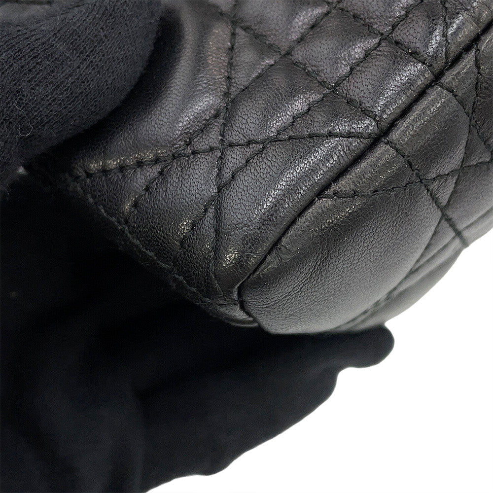 Dior Lady Dior 2WAYBag Black Leather Size Medium