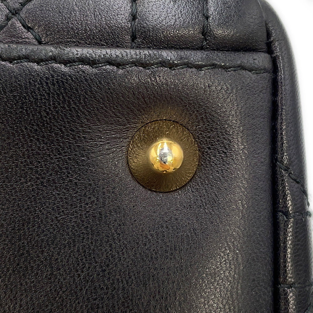 Dior Lady Dior 2WAYBag Black Leather Size Medium