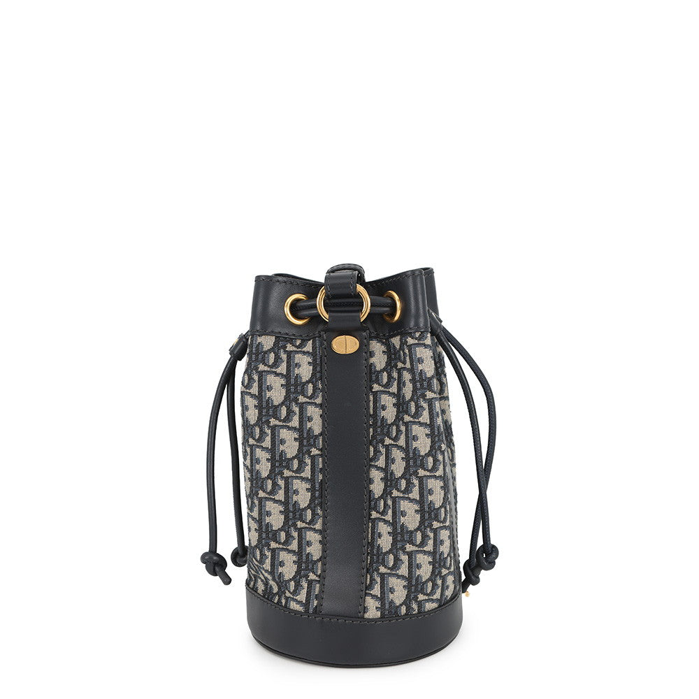 Dior Oblique Backpack Navy/BeigeM3350UTZQ Canvas Leather Size Small