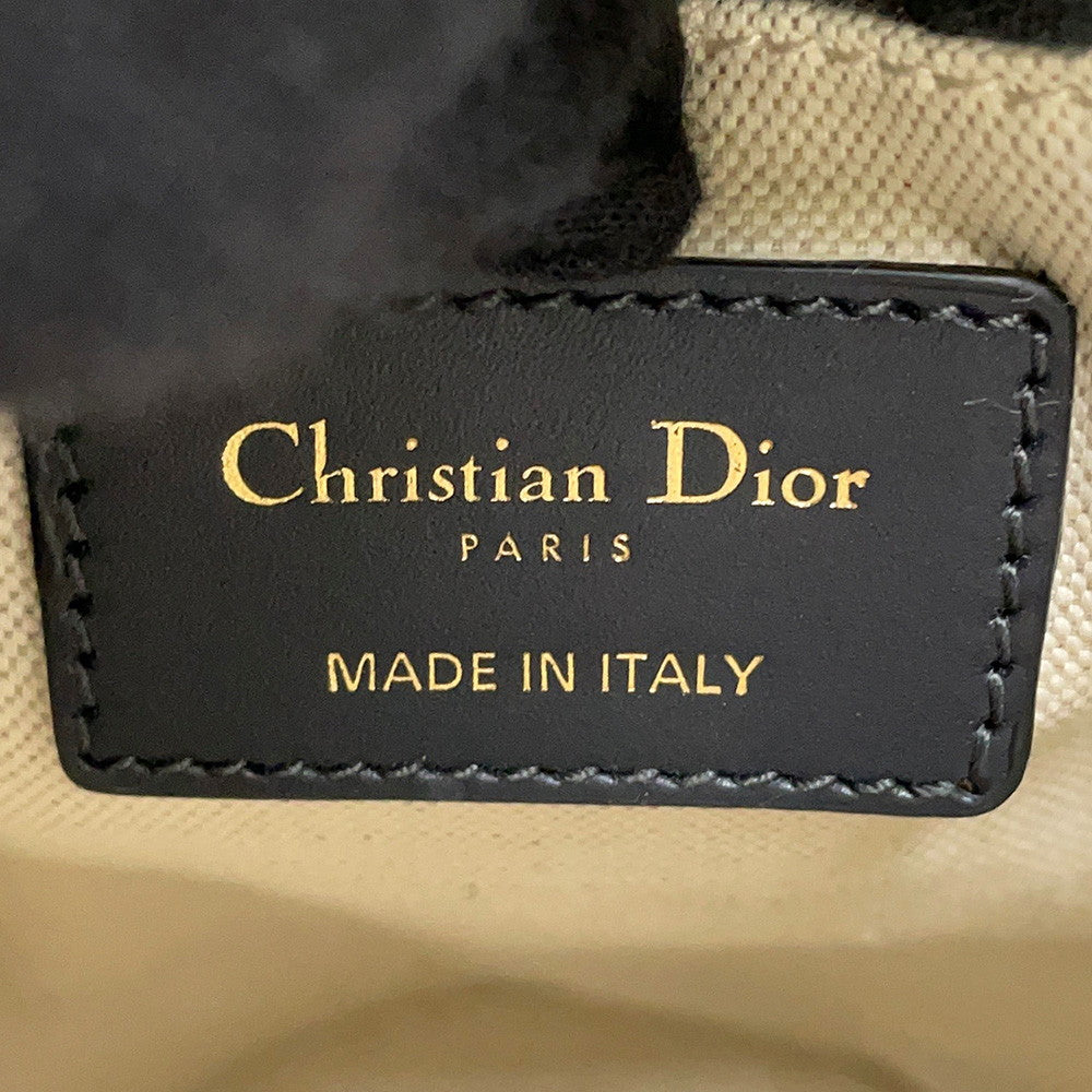 Dior Oblique Backpack Navy/BeigeM3350UTZQ Canvas Leather Size Small