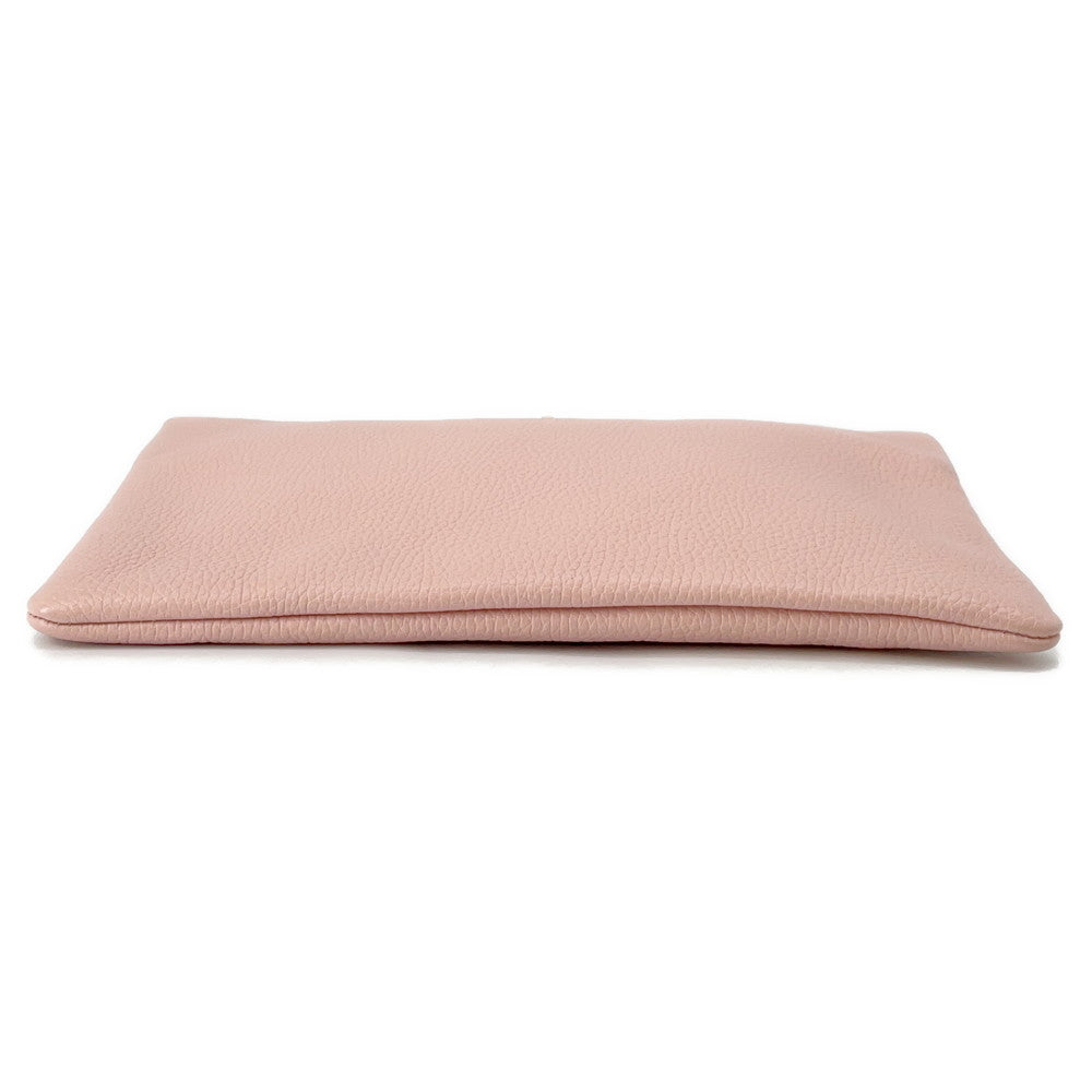 GUCCI Animalier Clutch Bag Bee Pink/Brown460187 Leather