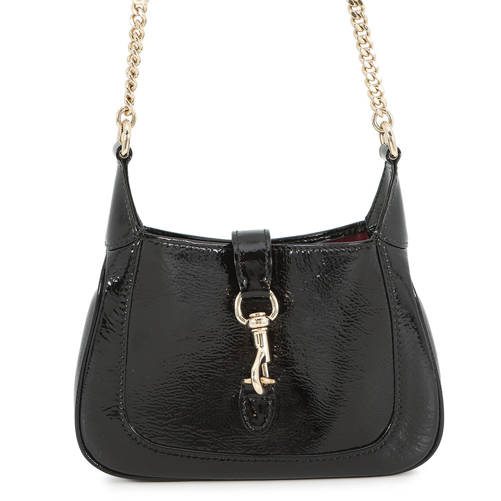 GUCCI Jackie ChainShoulder Black782889 Patent Leather Size Mini