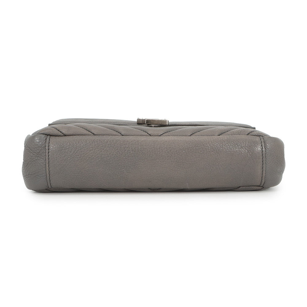SAINT LAURENT PARIS College 2WAY Handbag Gray428056 Leather