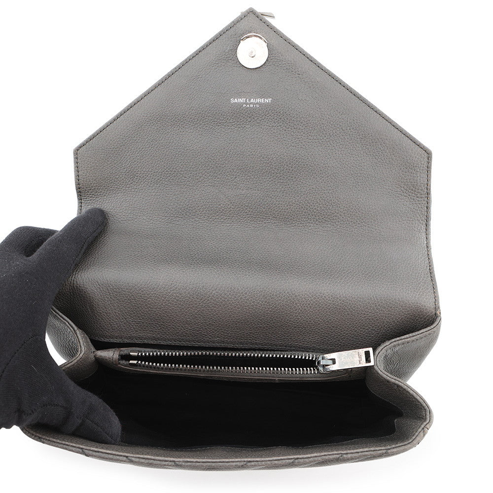 SAINT LAURENT PARIS College 2WAY Handbag Gray428056 Leather