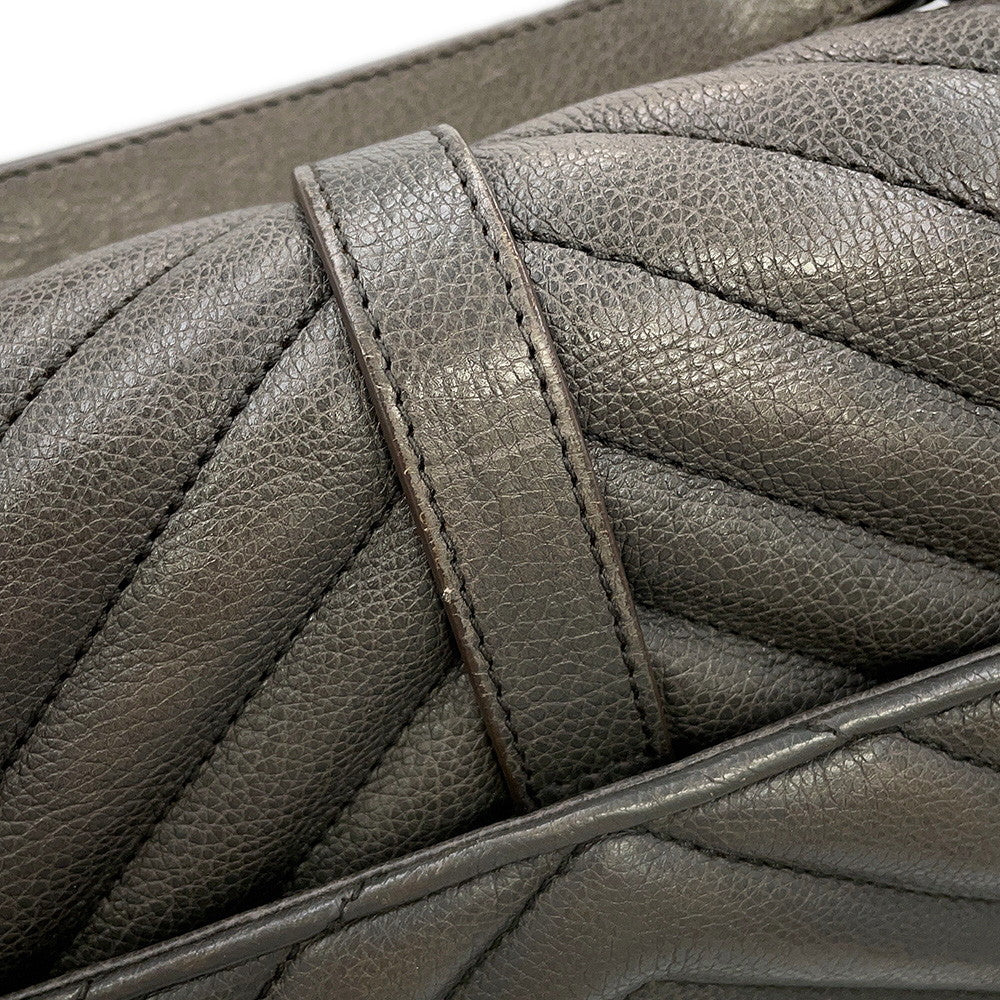 SAINT LAURENT PARIS College 2WAY Handbag Gray428056 Leather