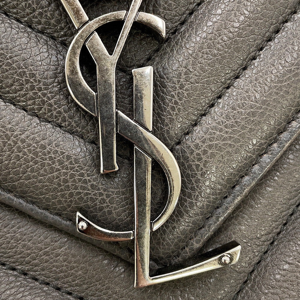 SAINT LAURENT PARIS College 2WAY Handbag Gray428056 Leather