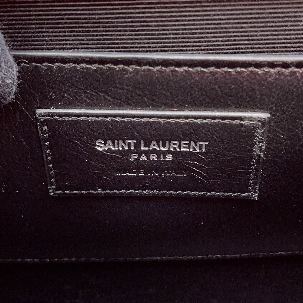SAINT LAURENT PARIS Kate Tassel ChainShoulder Bag Pink354119 Croco embossed leather