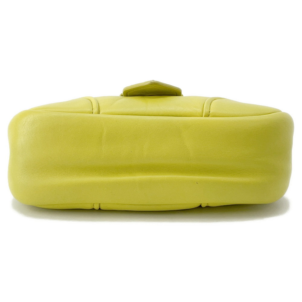 PRADA Moon 2WAYHandbag Yellow1BA381 Leather