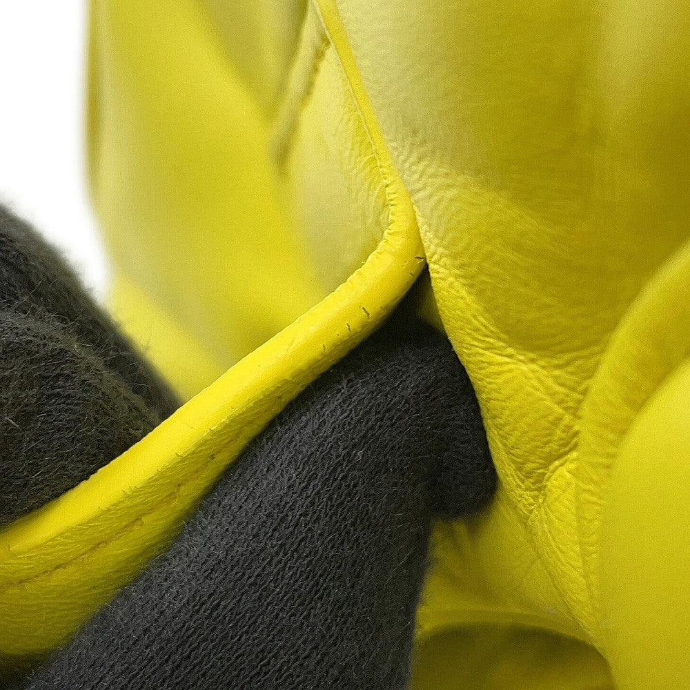 PRADA Moon 2WAYHandbag Yellow1BA381 Leather