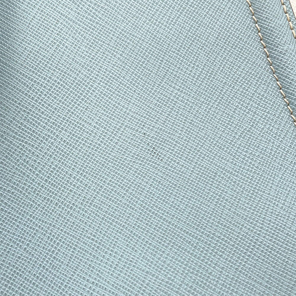 PRADA Saffiano Leather 2WAYHandbag Light Blue/WhiteBN2438 Leather