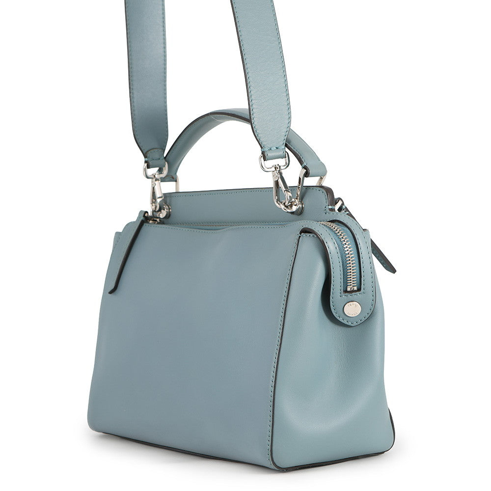 FENDI dot com 2WAY Handbag Blue8BN293 Leather