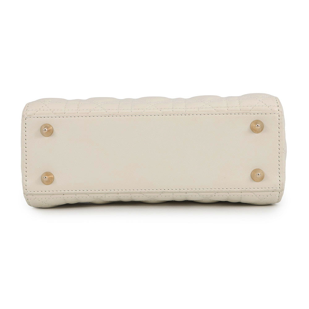 Dior LadyDior MY ABCDior WhiteM0538ONGH Leather Size Small
