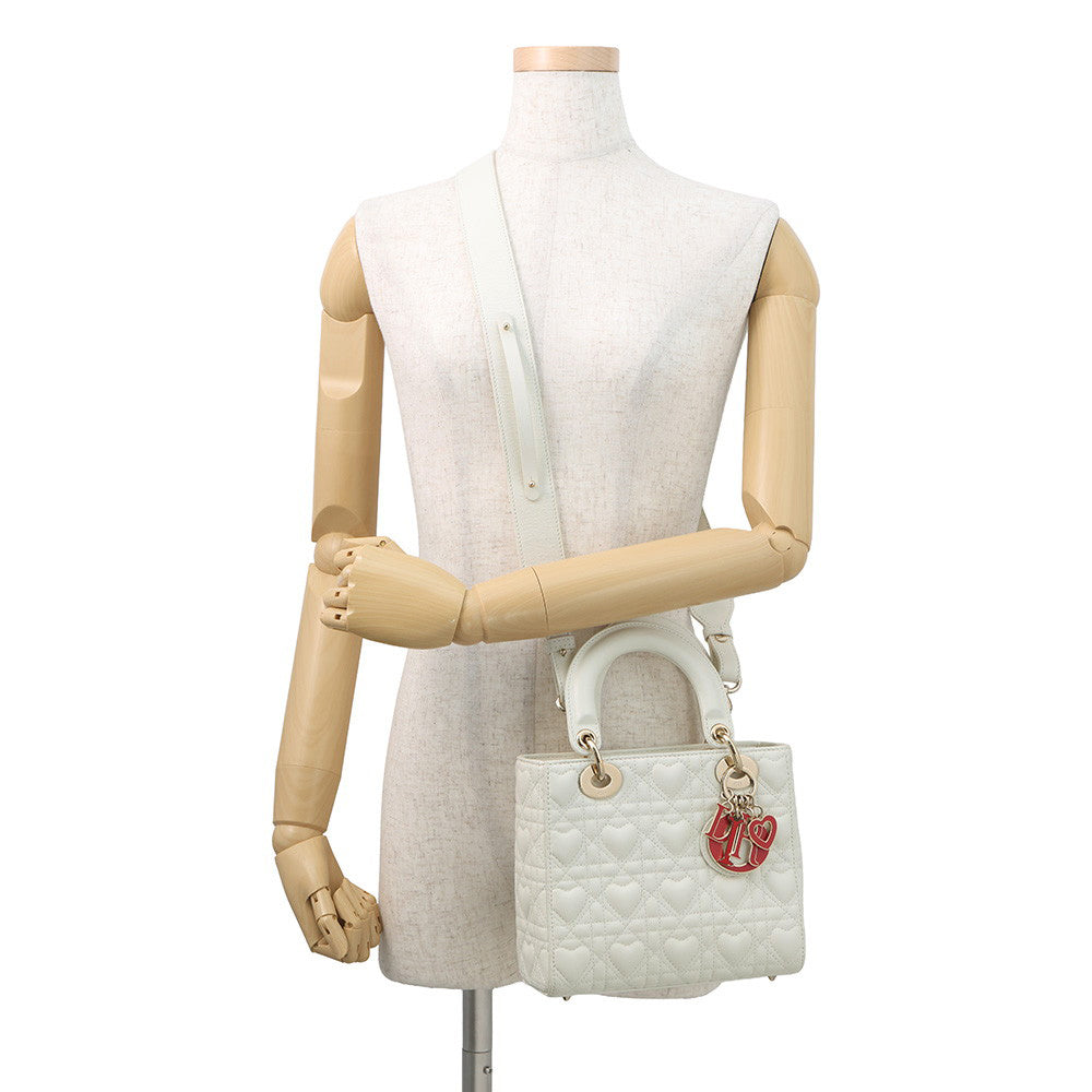 Dior LadyDior MY ABCDior WhiteM0538ONGH Leather Size Small