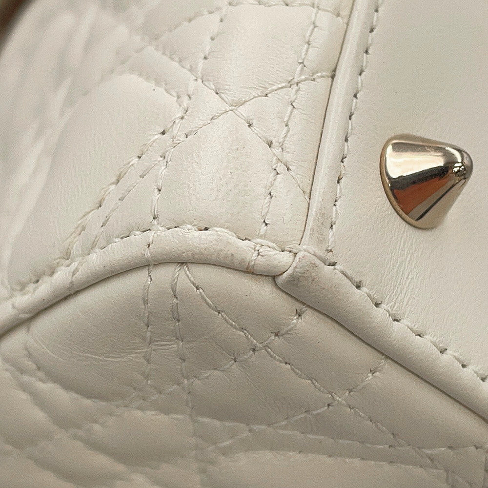 Dior LadyDior MY ABCDior WhiteM0538ONGH Leather Size Small