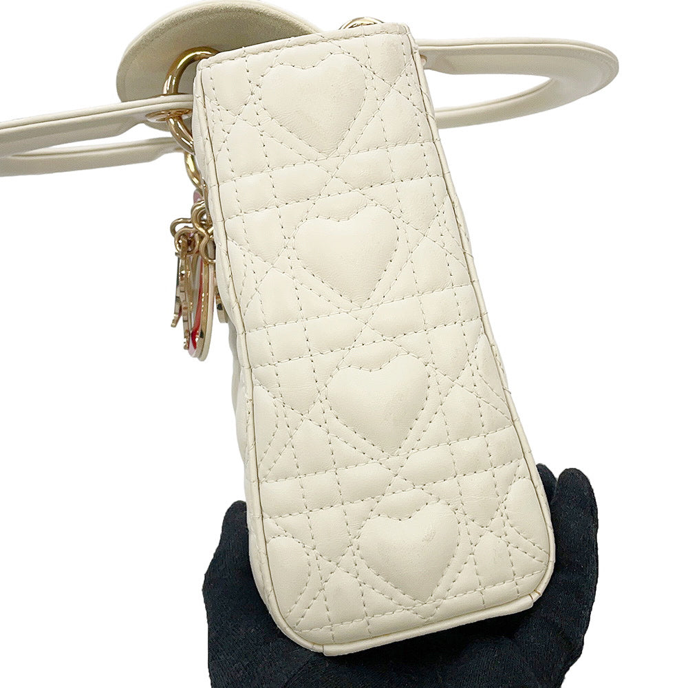 Dior LadyDior MY ABCDior WhiteM0538ONGH Leather Size Small