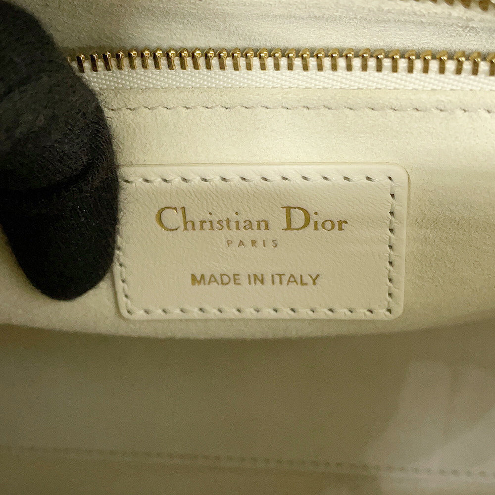 Dior LadyDior MY ABCDior WhiteM0538ONGH Leather Size Small