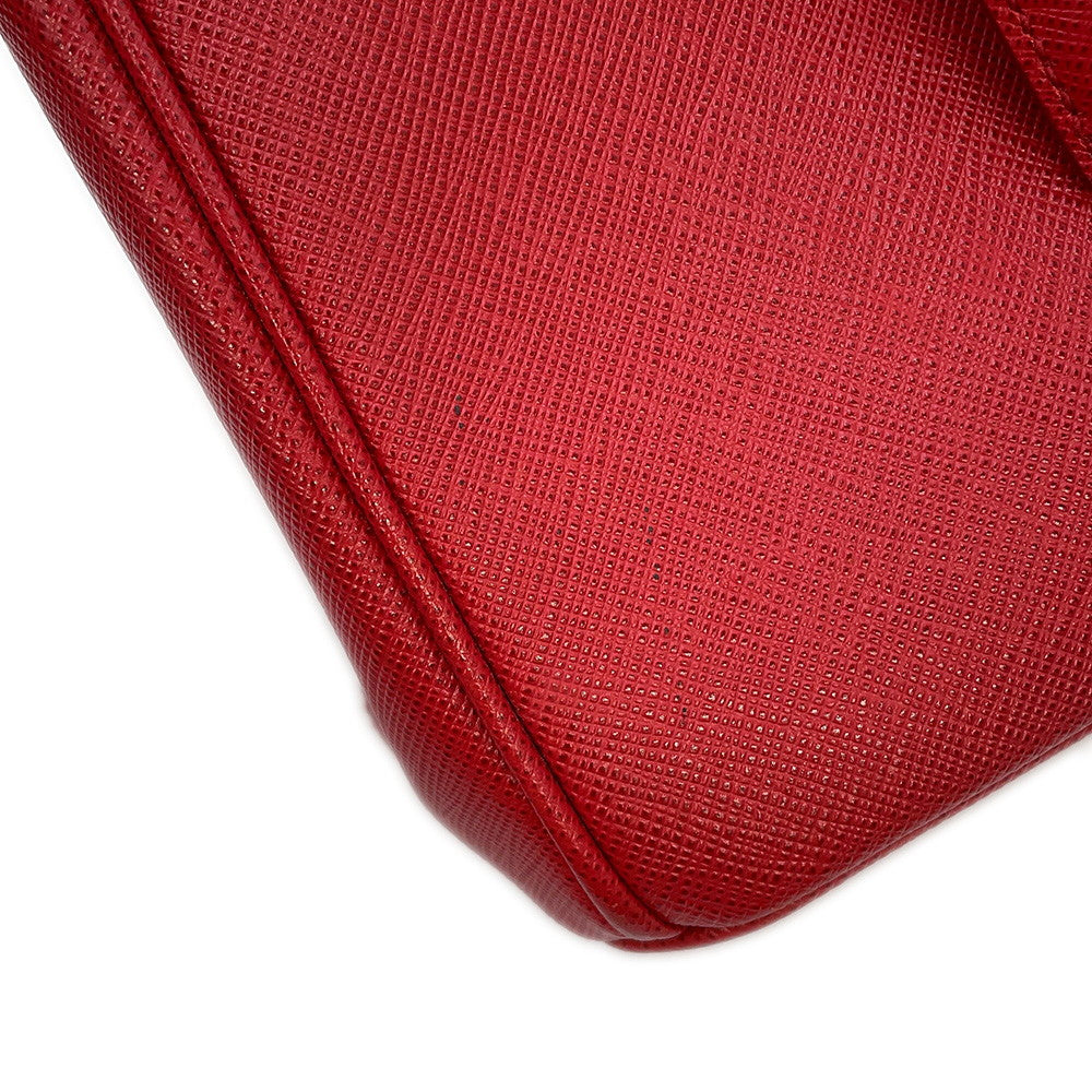 PRADA Saffiano Leather Galleria 2-Way Bag Red1BA863 Leather