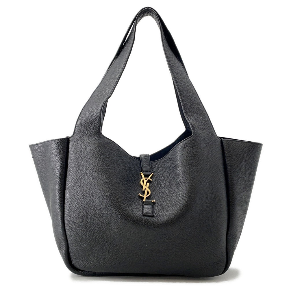 SAINT LAURENT PARIS LE 5 A 7 BEA Le Cincassette Tote Bag Black763435 Soft Deer Leather