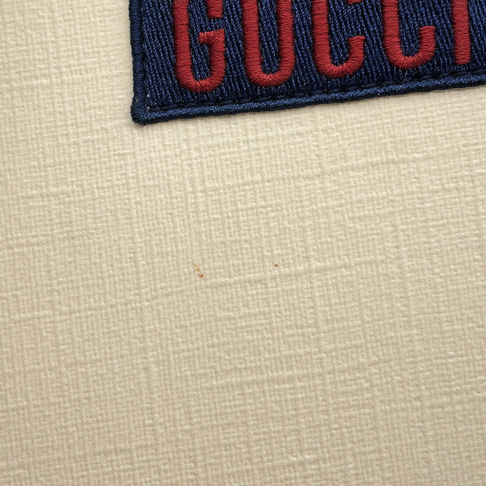 GUCCI Children's Cat 2-way Tote Bag Ivory/Navy/Multicolor630542 Leather