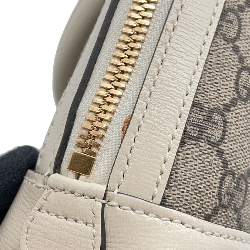 GUCCI Horsebit 2way Handbag Beige/Ivory640716 GG Supreme Leather Size Mini