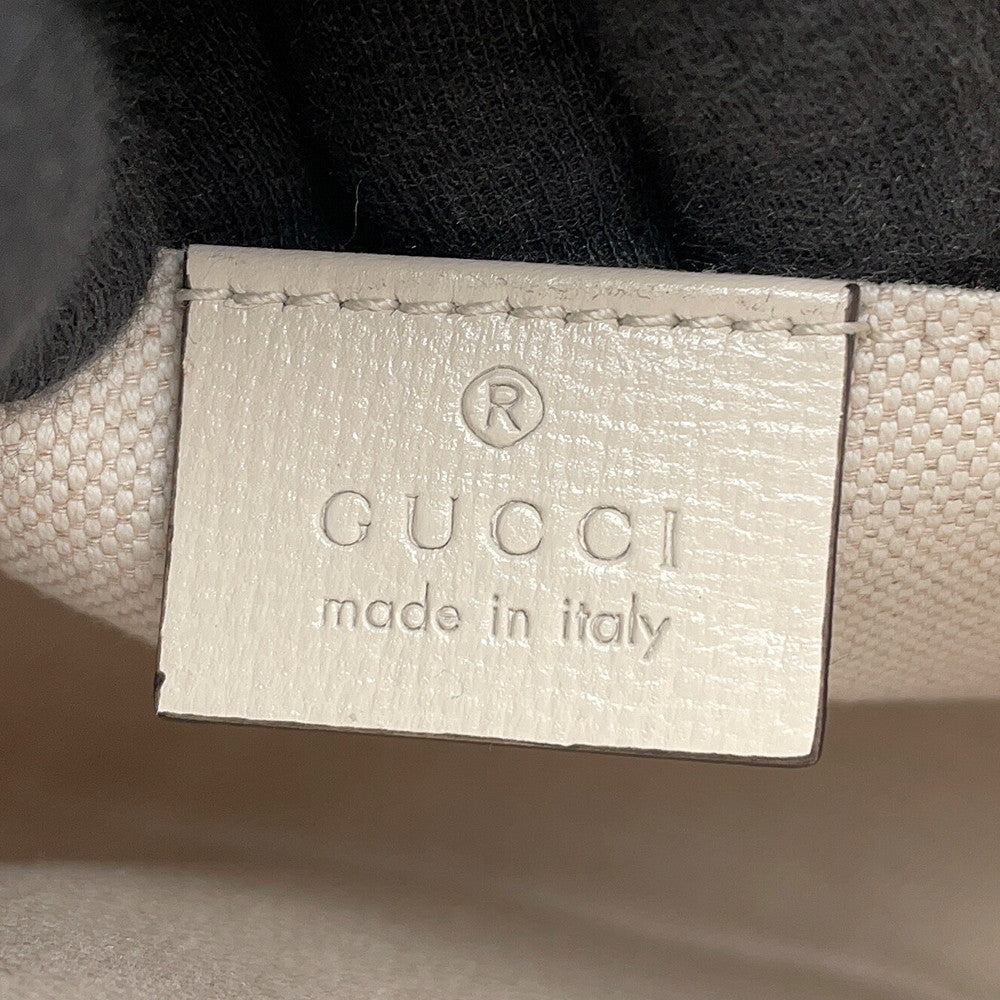 GUCCI Horsebit 2way Handbag Beige/Ivory640716 GG Supreme Leather Size Mini