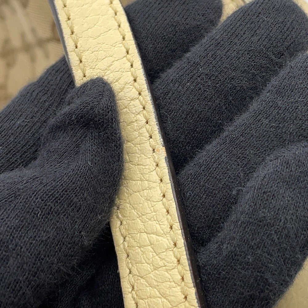 GUCCI GG Canvas Shoulder Bag Ivory449413 GG Canvas Leather