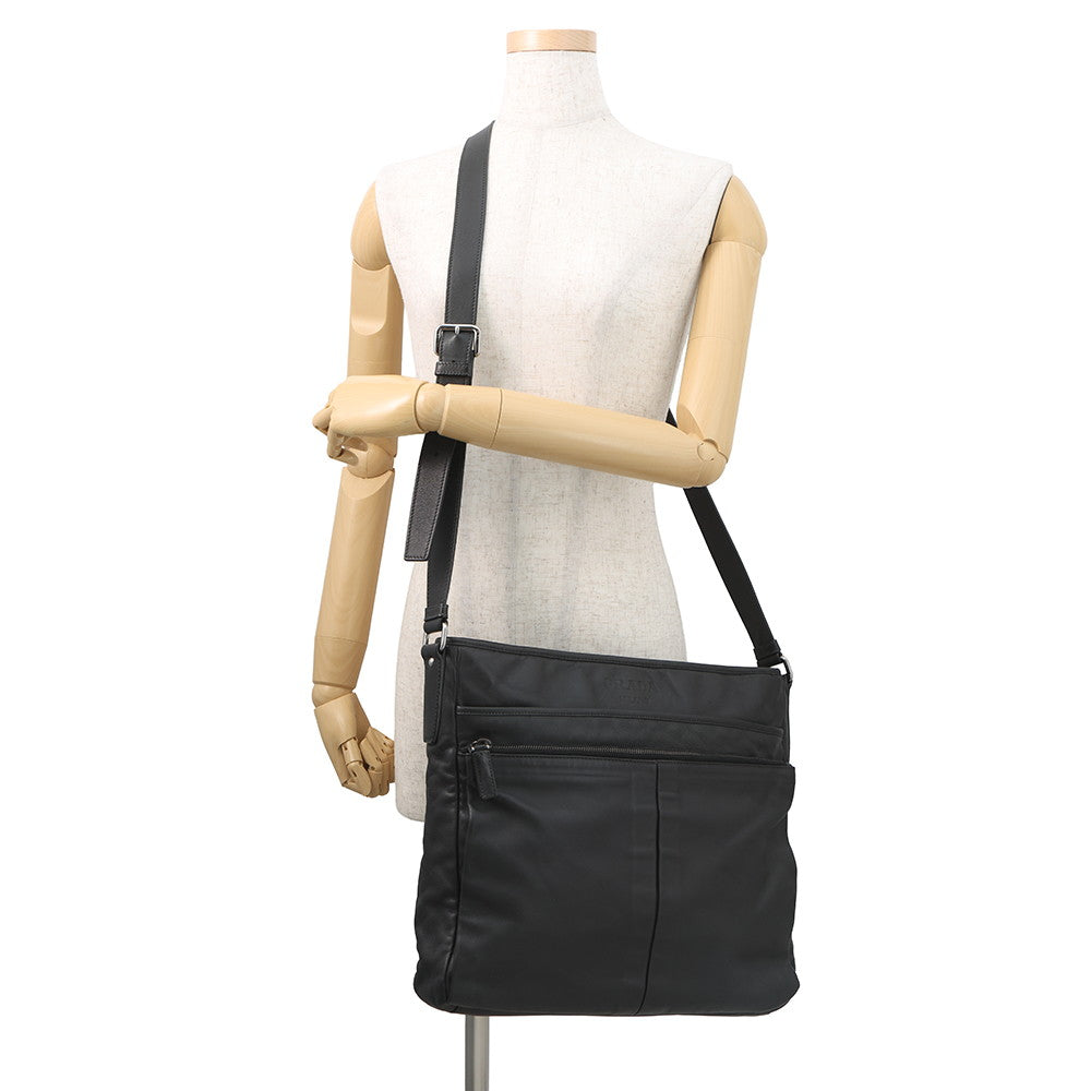 PRADA Messenger bag BlackVA0959 Leather