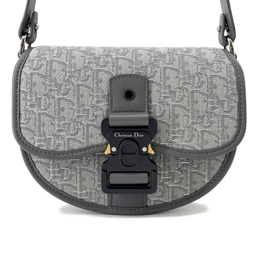 Dior Oblique Gallop Shoulder Bag Gray1ADPO033DOS_H30Q Canvas Leather
