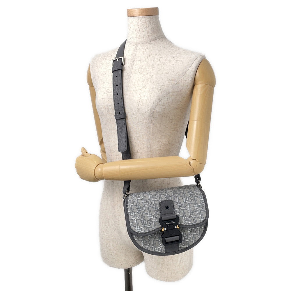 Dior Oblique Gallop Shoulder Bag Gray1ADPO033DOS_H30Q Canvas Leather