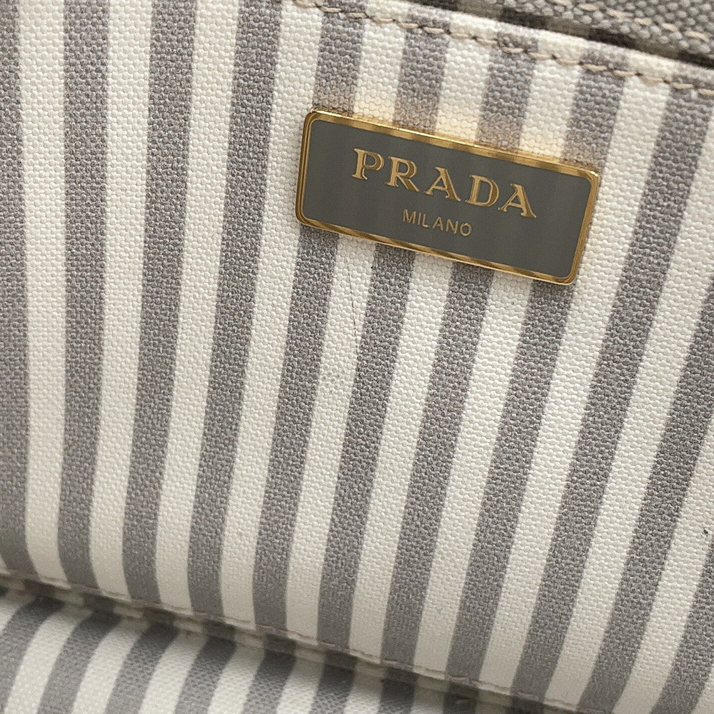 PRADA Canapa 2wayTote Bag Gray1BG439 Canvas