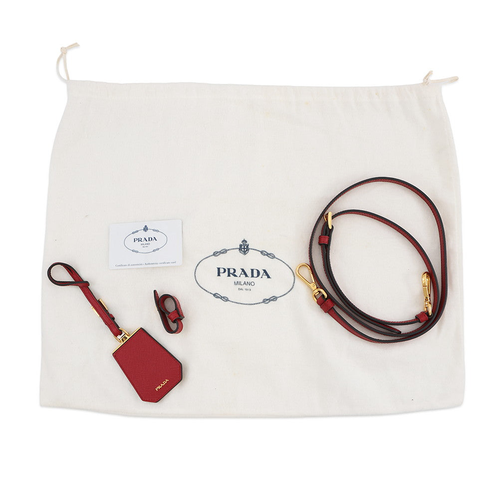 PRADA 2wayHandbag RedBN2775 Saffiano LeatherLeather