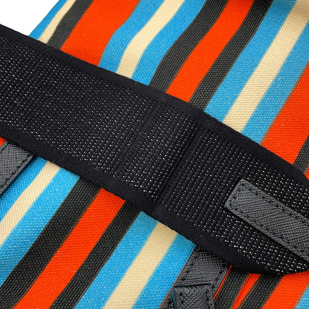 PRADA Stripe shoulder bag Multicolor2VH147 Canvas