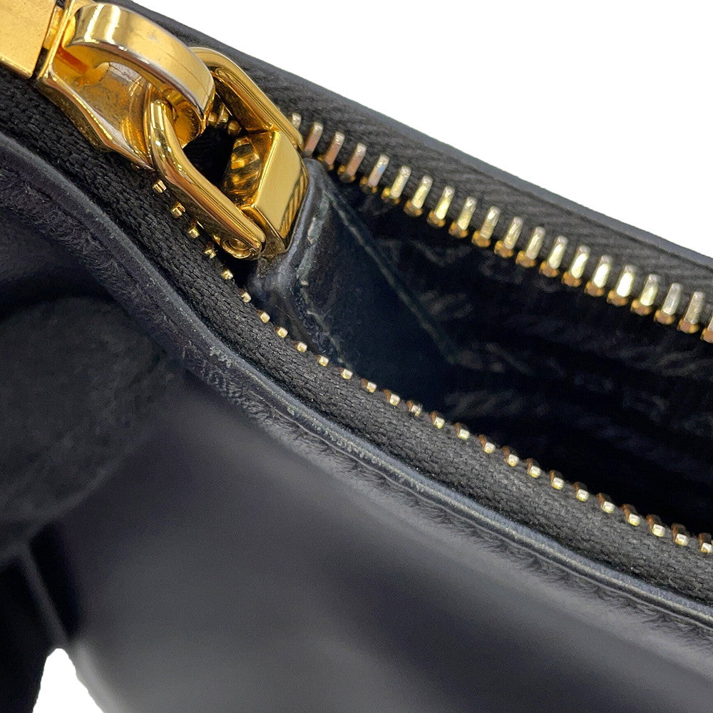 PRADA Re-Edition 2005 ChainShoulder Bag Black1BC204 Leather