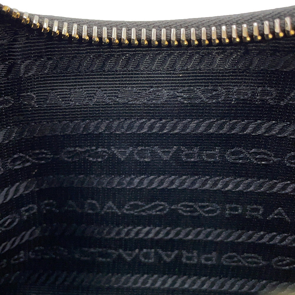 PRADA Re-Edition 2005 ChainShoulder Bag Black1BC204 Leather
