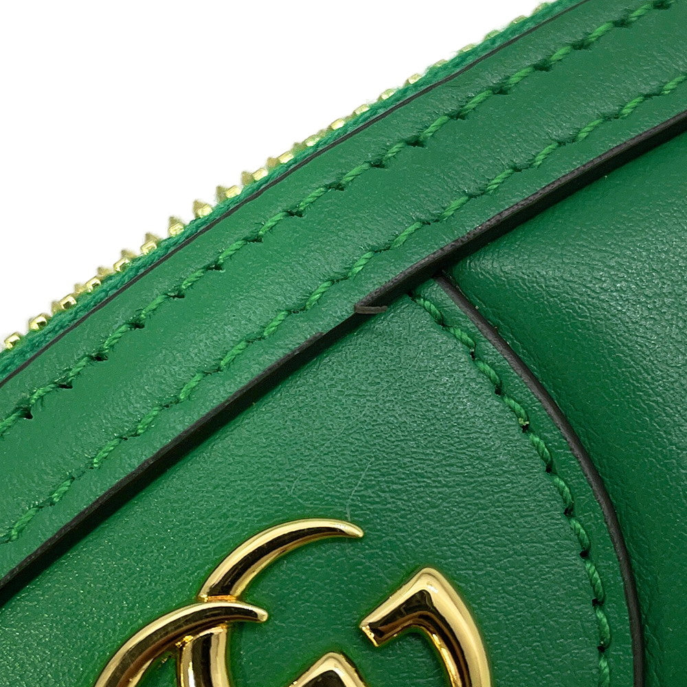 GUCCI GGMatelasse 2wayShoulder Bag Spring Green/Beige702229 Leather Size Small