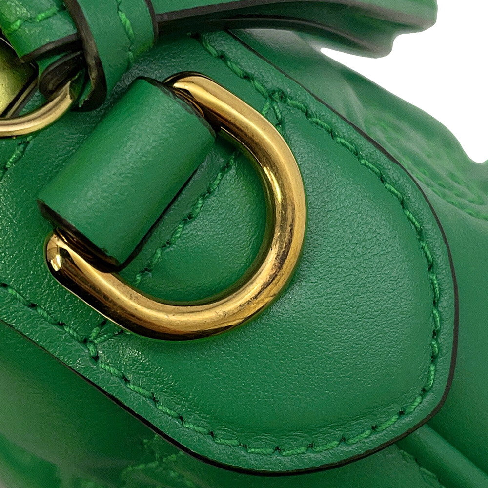 GUCCI GGMatelasse 2wayShoulder Bag Spring Green/Beige702229 Leather Size Small