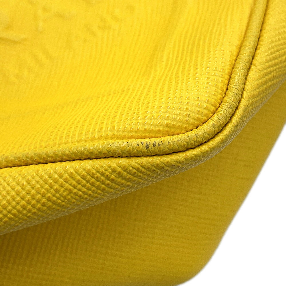 PRADA Triangle Shoulder Bag Yellow2VH155 Saffiano LeatherLeather