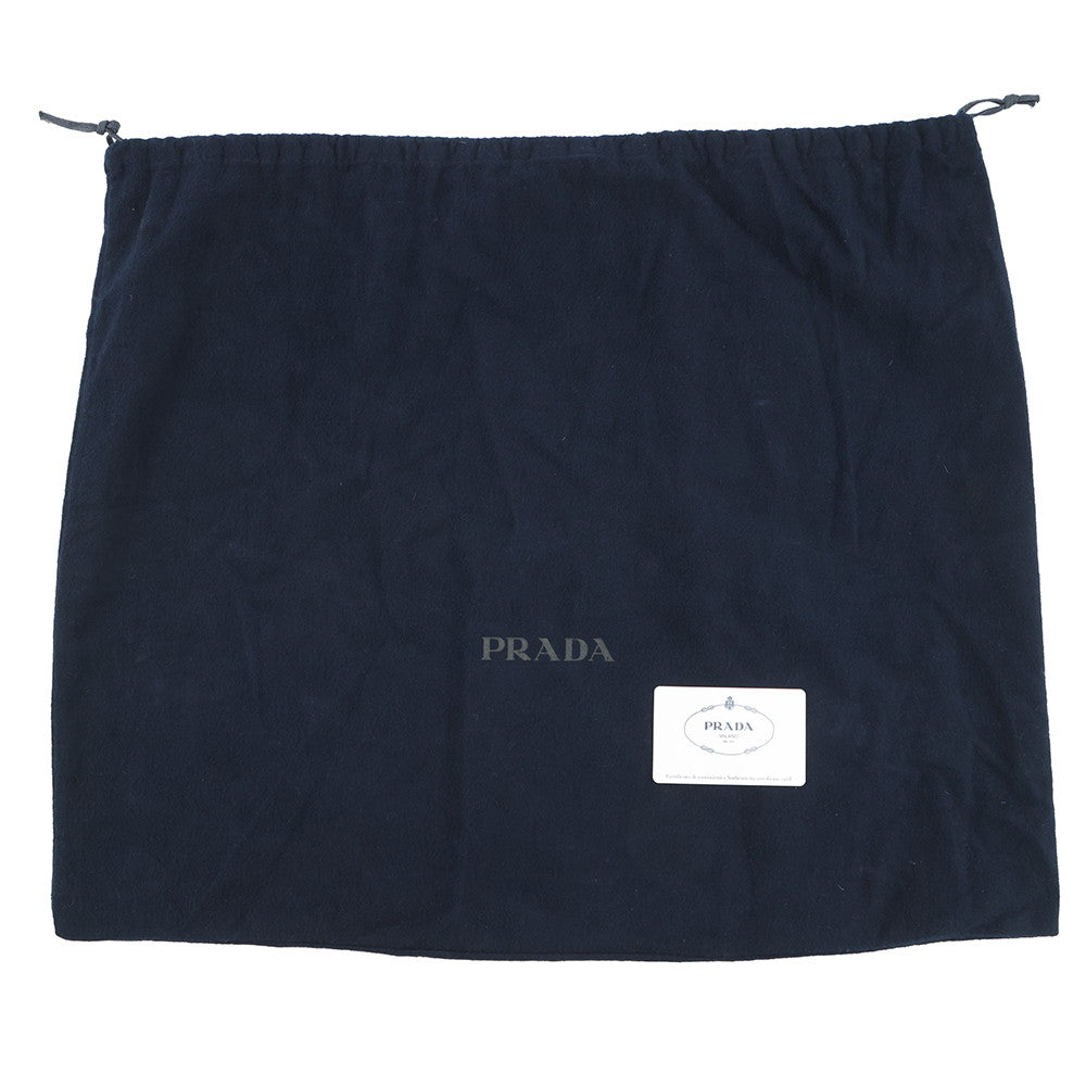 PRADA Vitello Dino Triangle Backpack Black2VZ099 Leather
