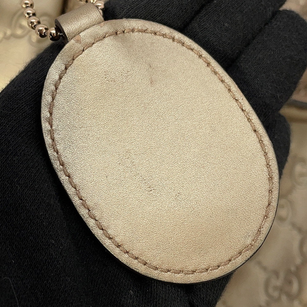 GUCCI Guccissima Sukey Handbag Gold/Beige211944 Leather