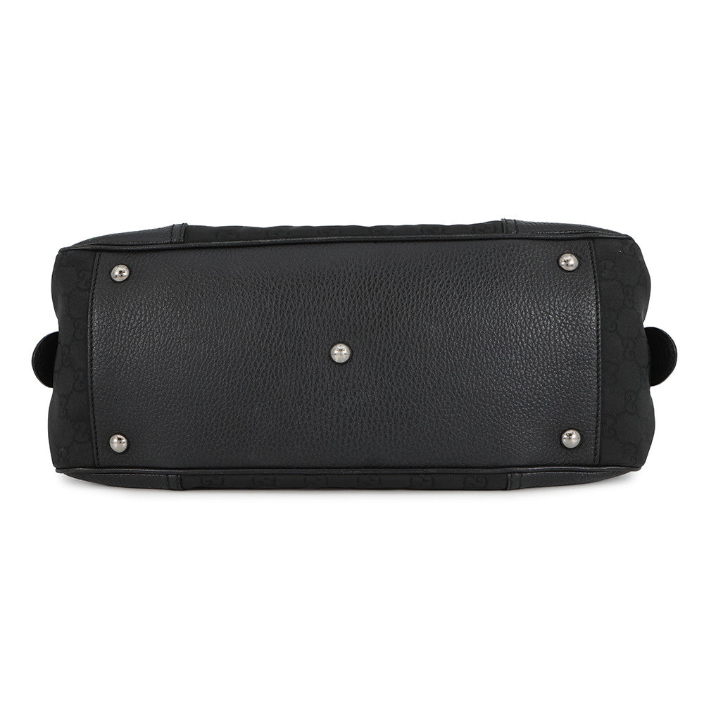 GUCCI Cherie Line Handbag Black293594 GGNylon Leather