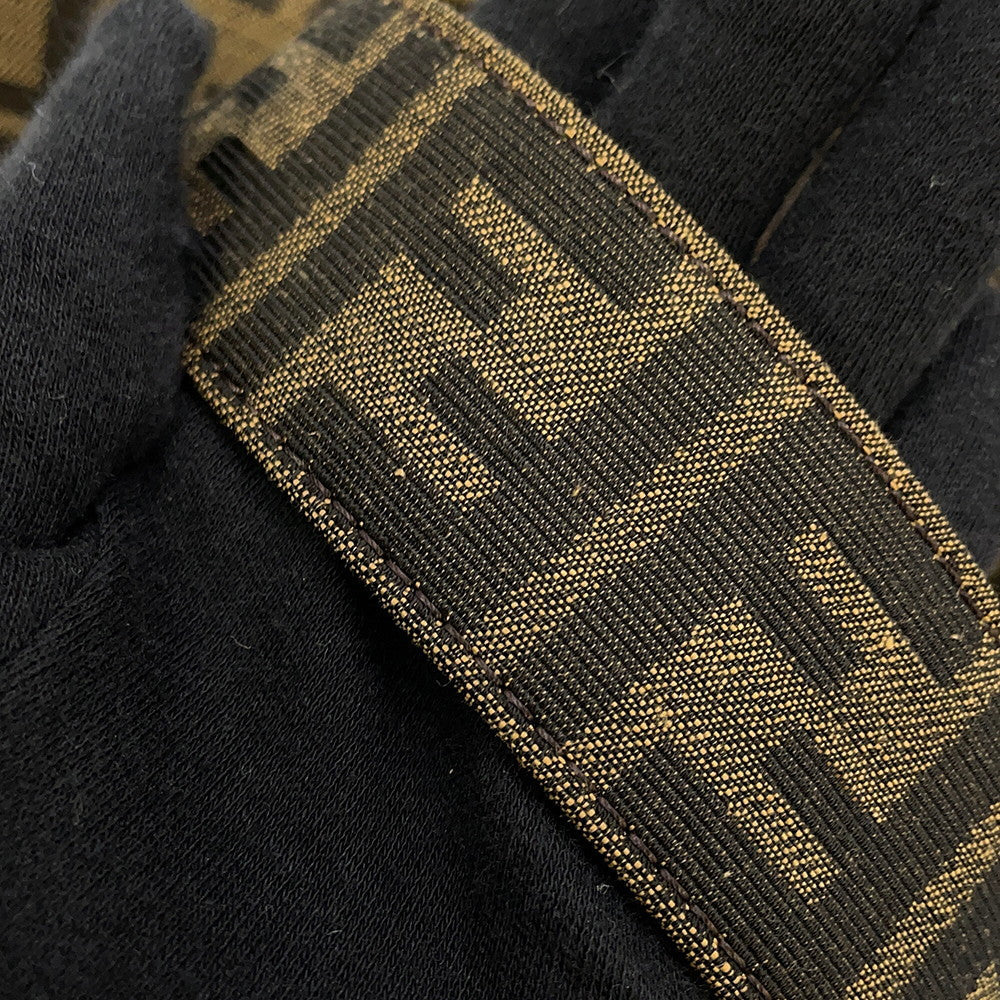 FENDI Zucca Multi-Pocket Baguette Brown/Black8BR808 Jacquard
