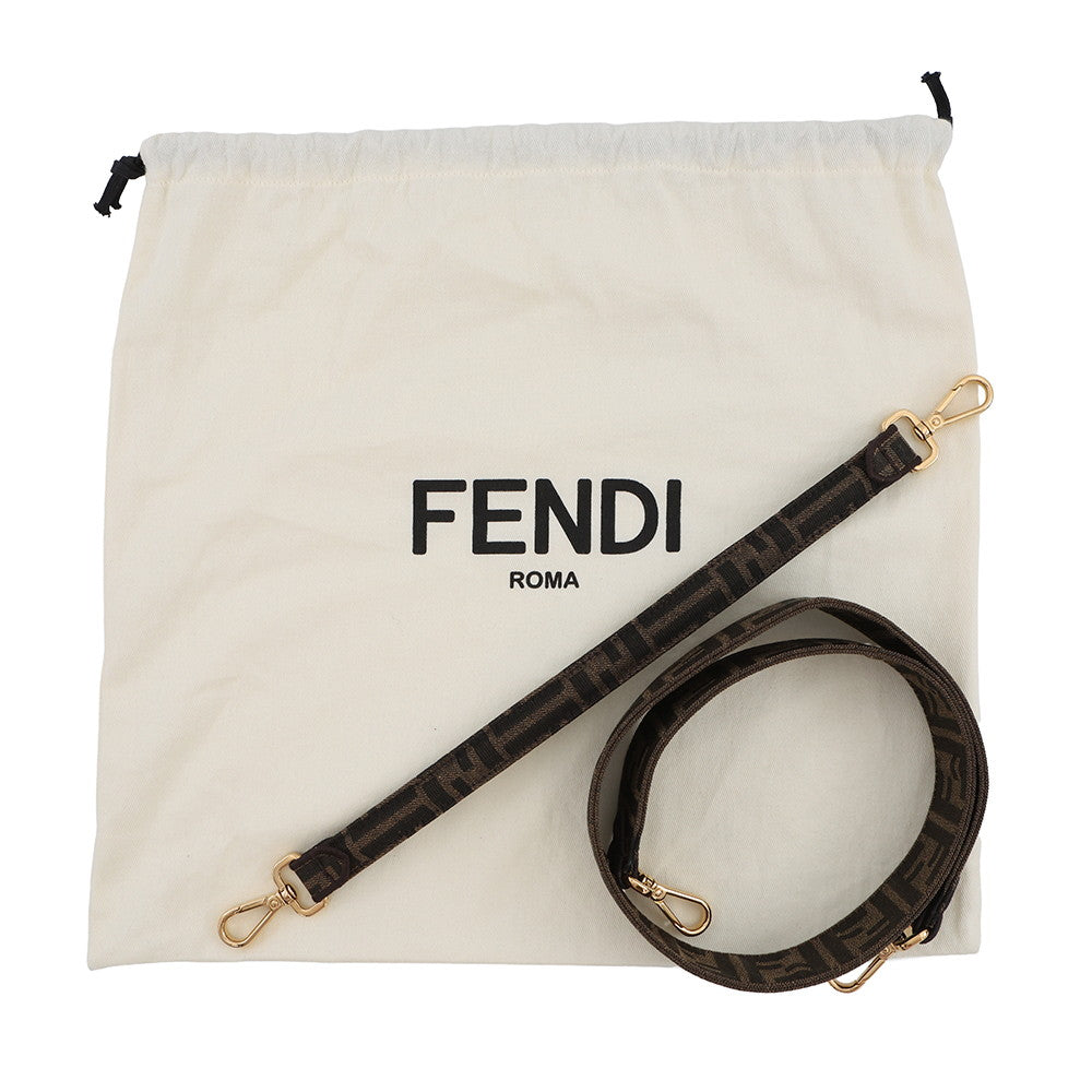 FENDI Zucca Multi-Pocket Baguette Brown/Black8BR808 Jacquard