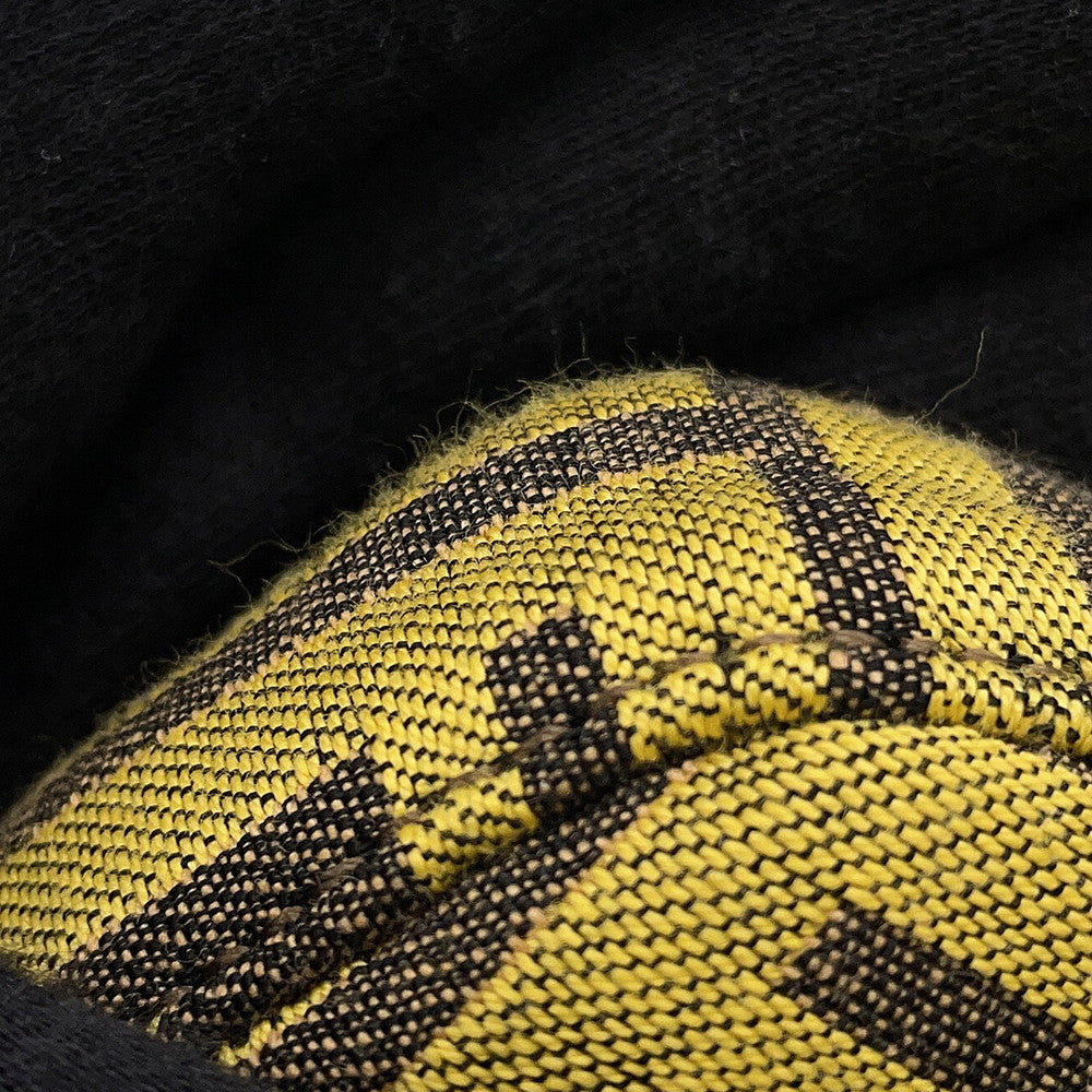 FENDI Fragment Hiroshi Fujiwara Collaboration Baguette Slim Clutch Yellow/Brown8BS073 Canvas