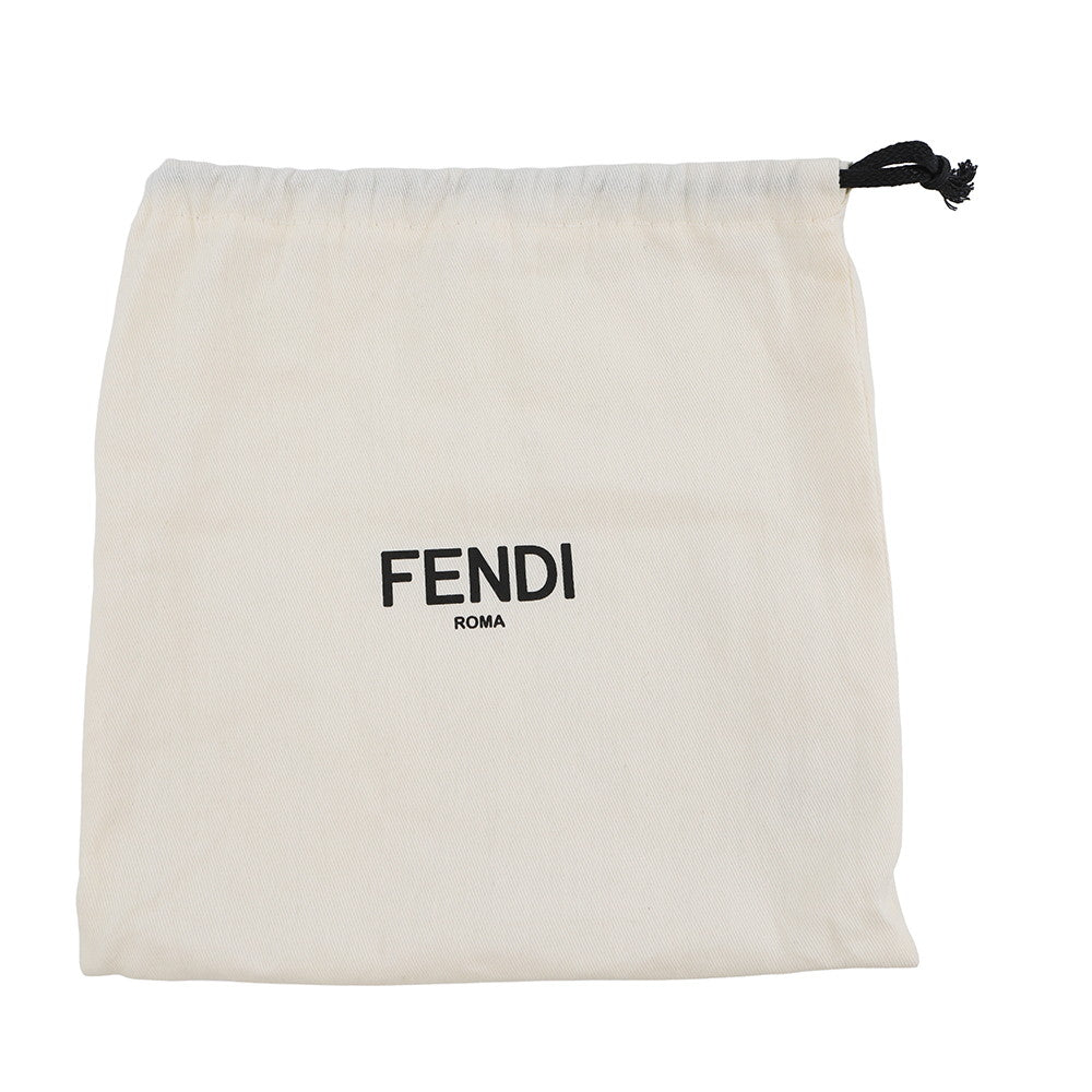 FENDI Fragment Hiroshi Fujiwara Collaboration Baguette Slim Clutch Yellow/Brown8BS073 Canvas