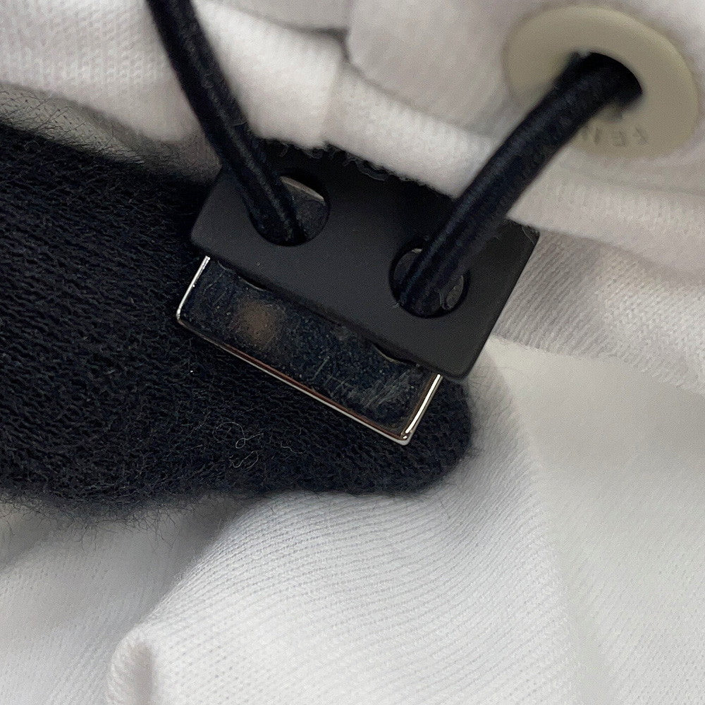 FENDI FF switching hoodie Size S White/BrownFAF681 Cotton 86% Polyester 14%