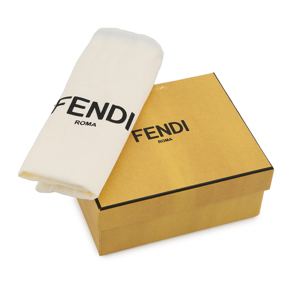 FENDI Nano Bucket Bag Charm Silver/Black7AS206 Leather