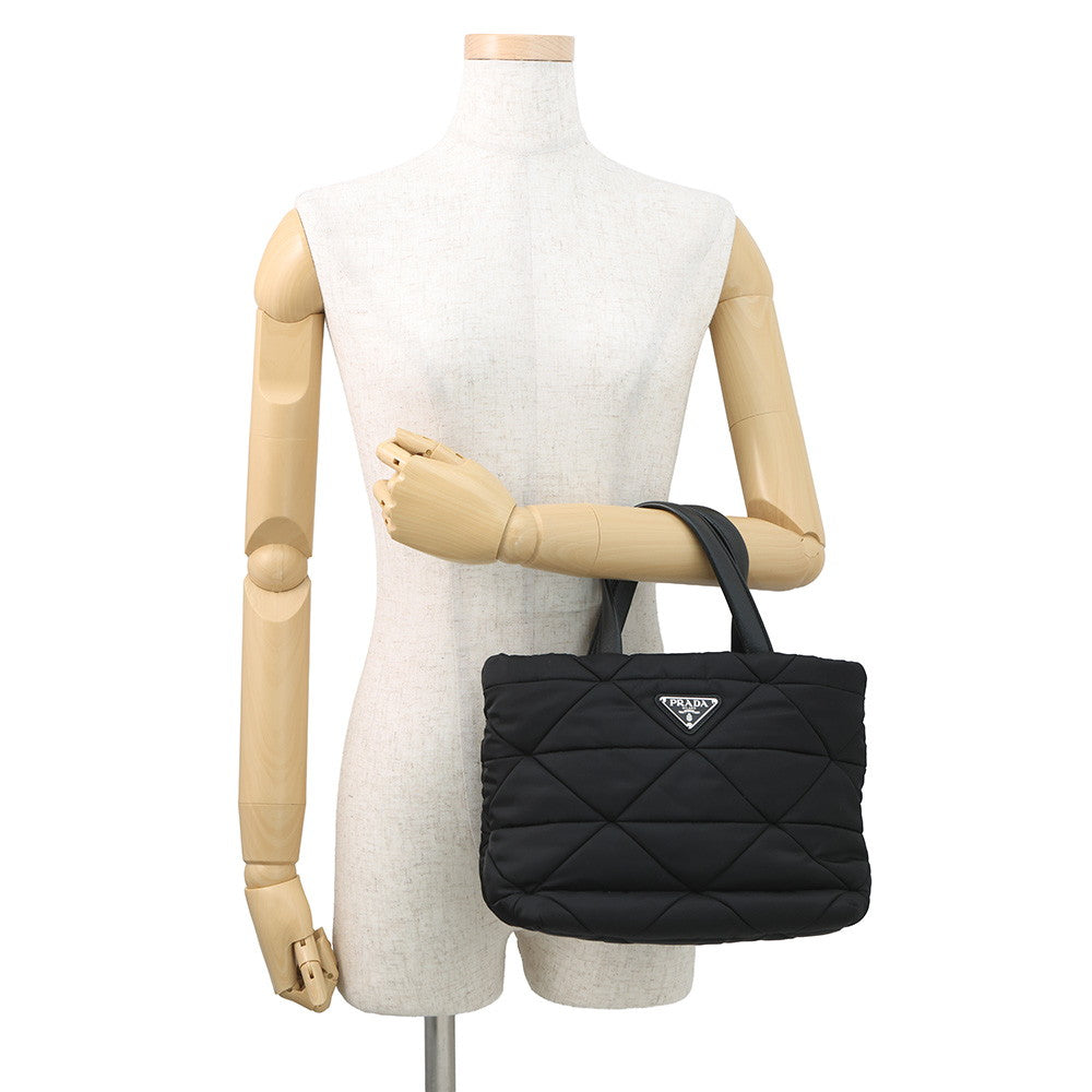 PRADA Padded Re-Nylon 2-way Tote Bag Black1BG373 Nylon Size Small