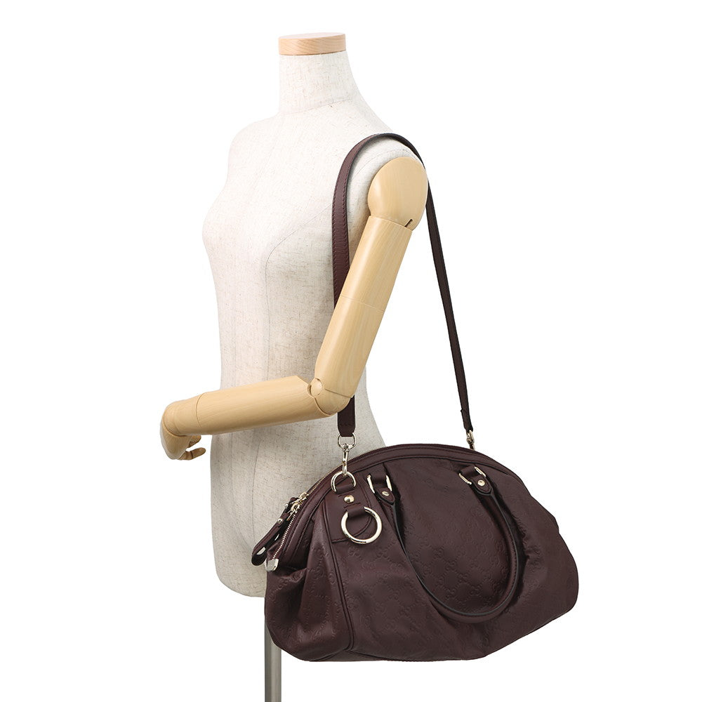 GUCCI Sukey 2WAY Bag Bordeaux364841 Leather