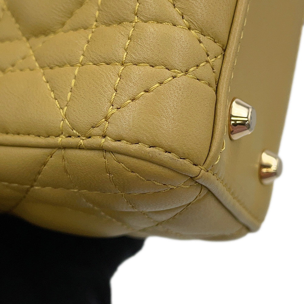 Dior Lady Dior 2Way Handbag OliveM0505ONGE Lambskin Size Mini