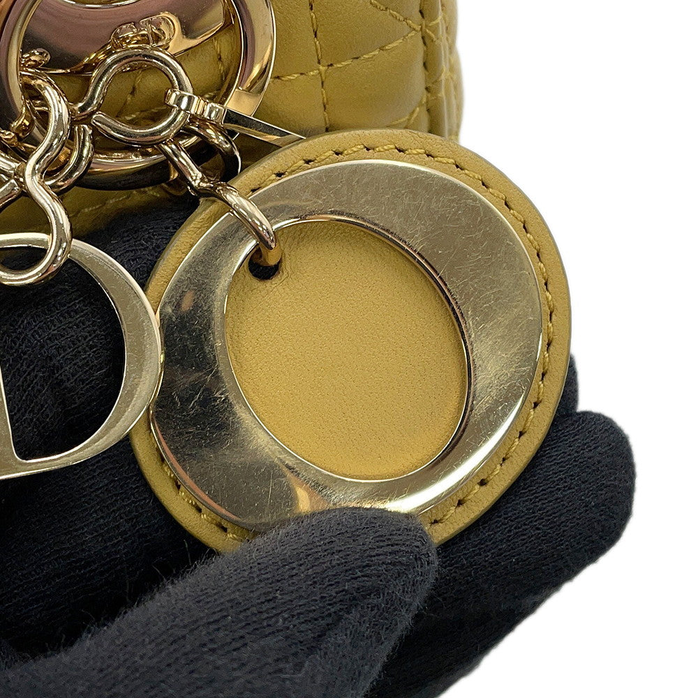 Dior Lady Dior 2Way Handbag OliveM0505ONGE Lambskin Size Mini
